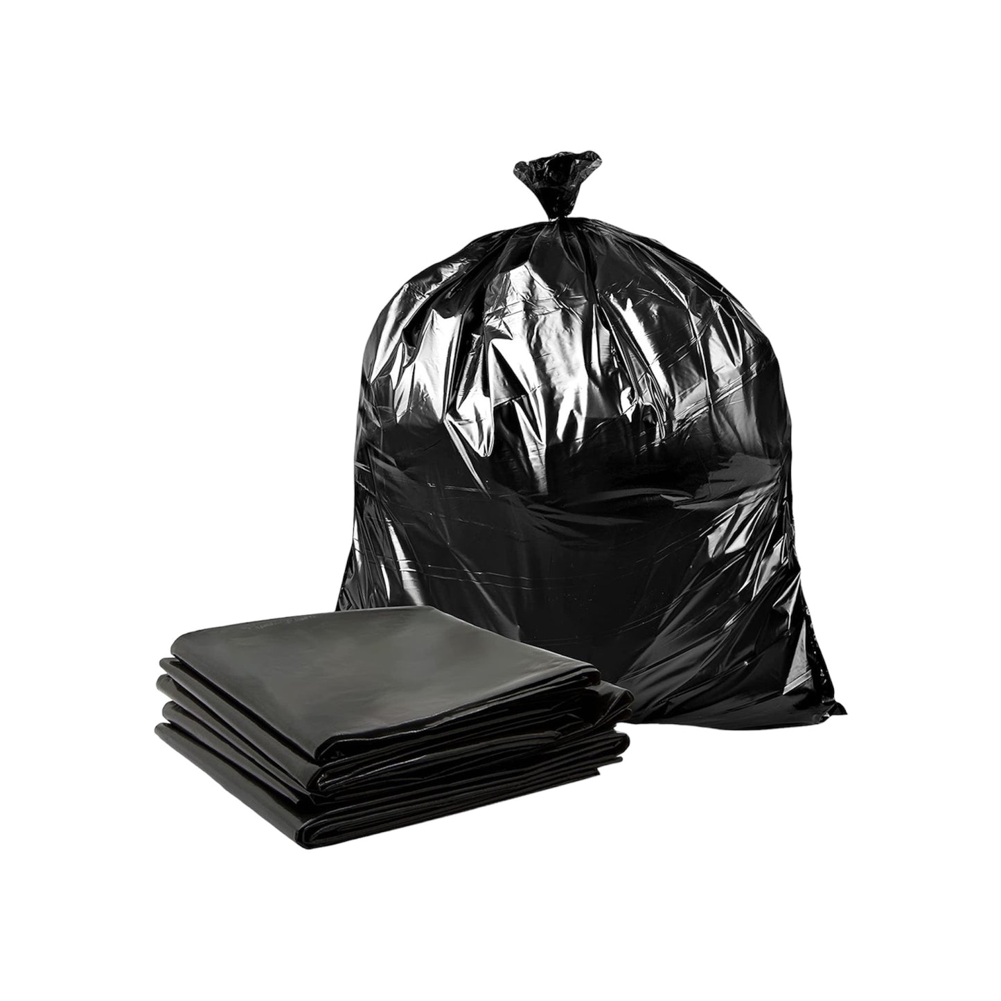 22”x24” Black Garbage Bag - Regular - Case of 500 Bags