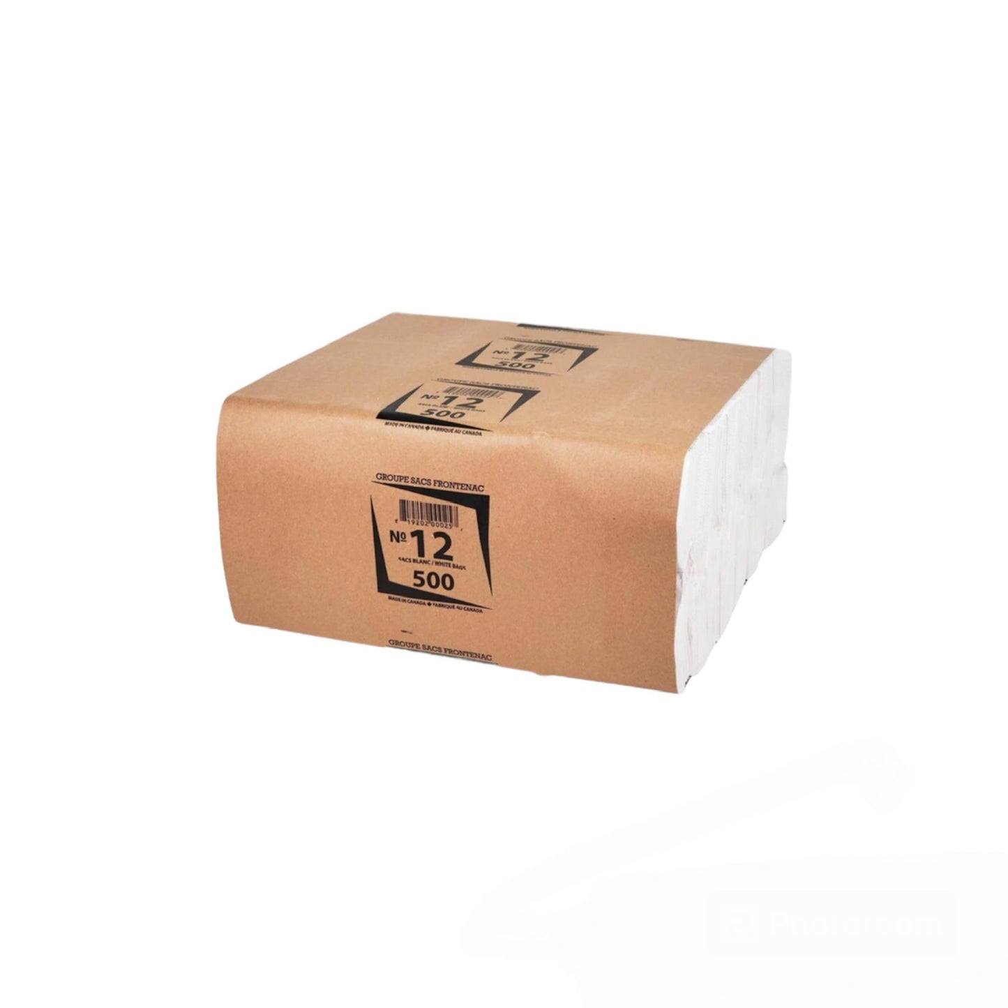 #12 White Paper Bags - Bundle of 500 ct.