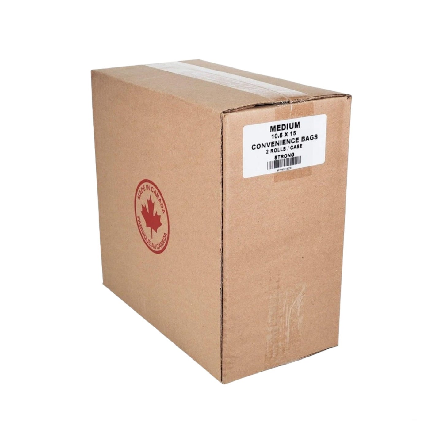 Strong Medium Clear Plastic Bag Roll - 10.5”x15”