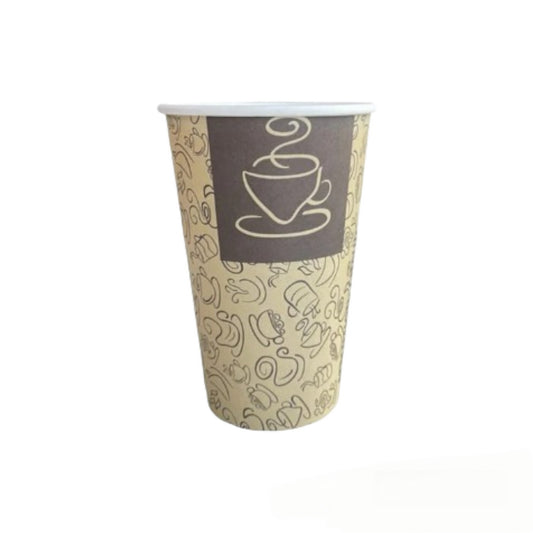10 oz. Ebony Print Hot Paper Cups