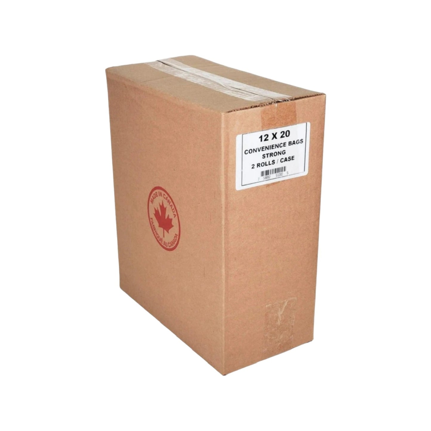 Strong Extra Large Clear Plastic Bag Roll - 12”x20”