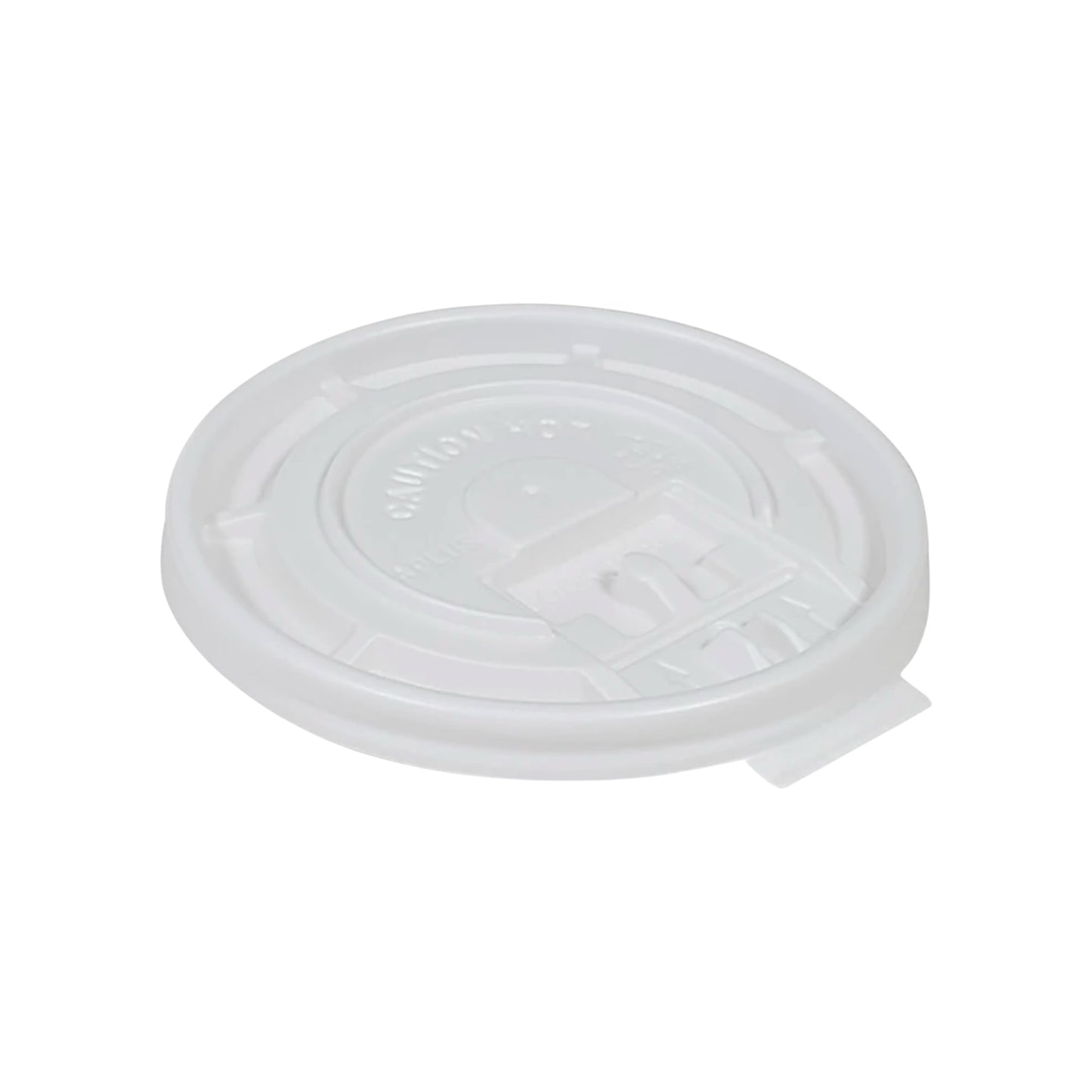 White Tear Back Lids for 10-24 oz. Hot Cups