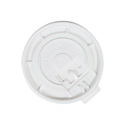 White Tear Back Lids for 10-24 oz. Hot Cups