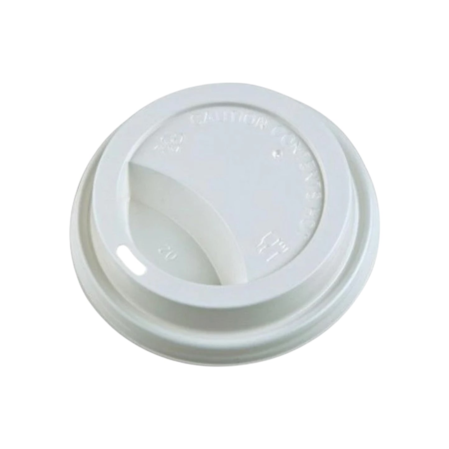 White Dome Sip Lids for 10-24 oz. Hot Cups