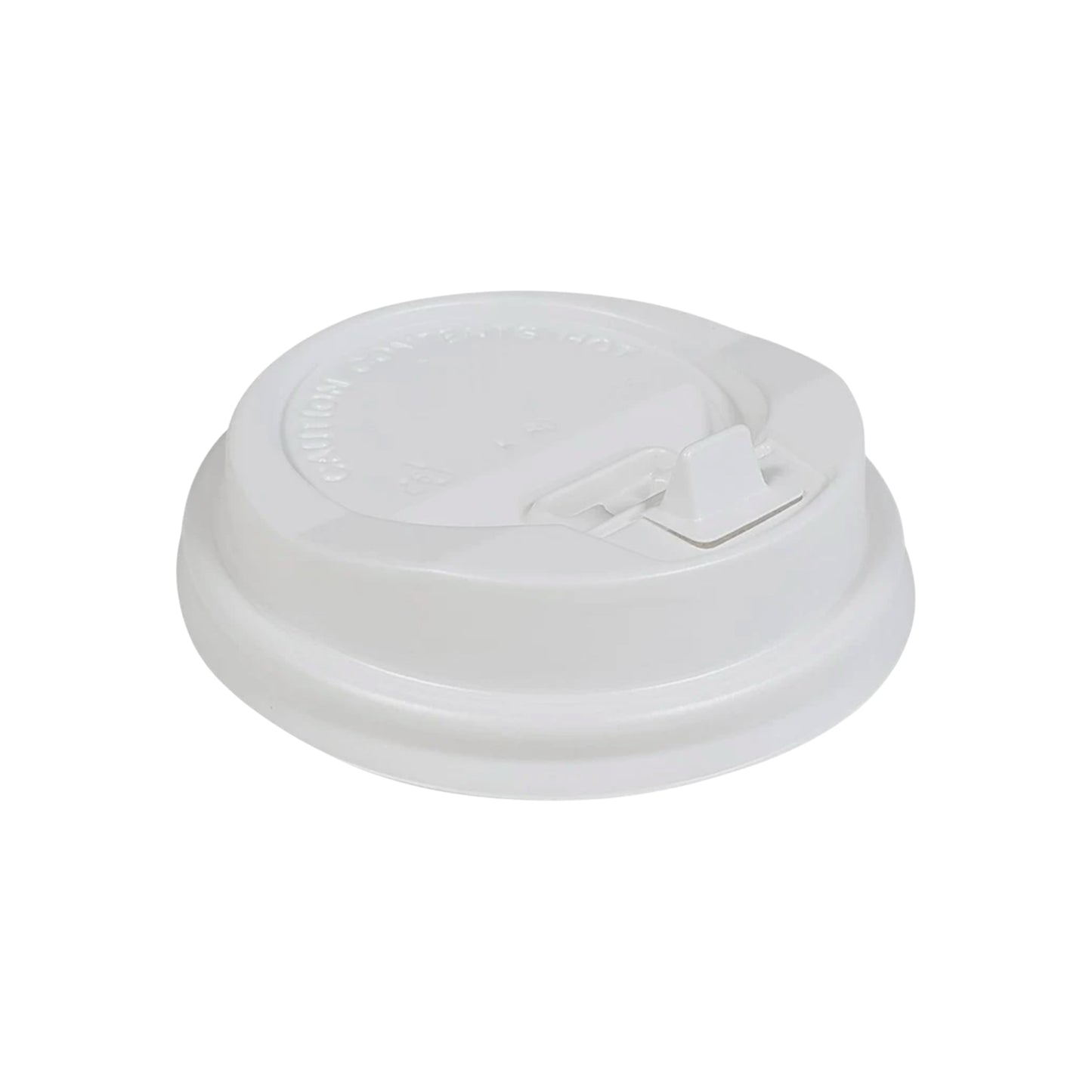White Lock Back - Dome Sip Lids for 8 oz. Tall Hot Cups