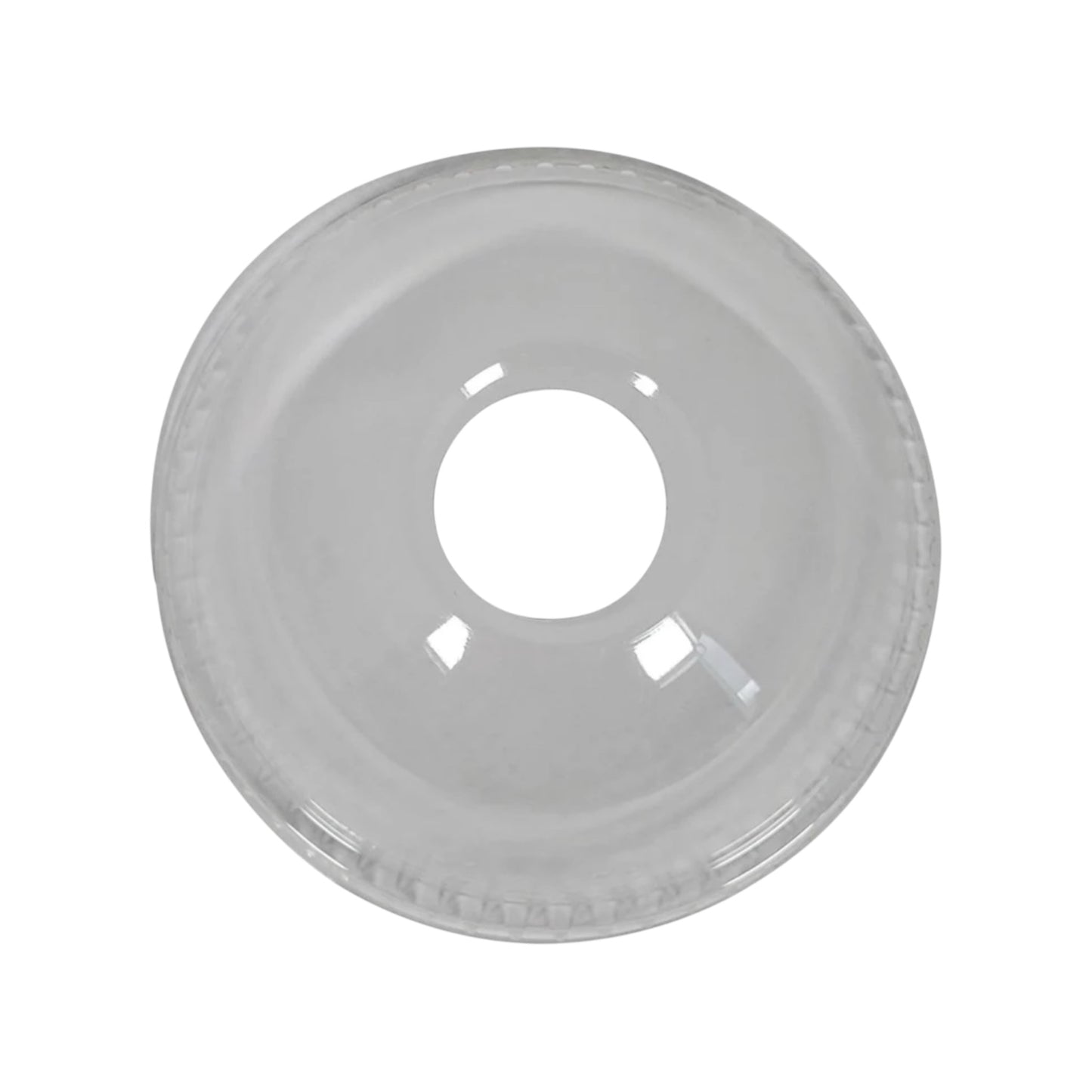 Dome Lids With Hole For 8-10 oz. PET Cups - 78mm