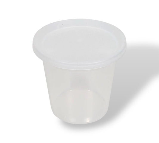 24 oz. Round Deli Containers With Lids - Case of 240