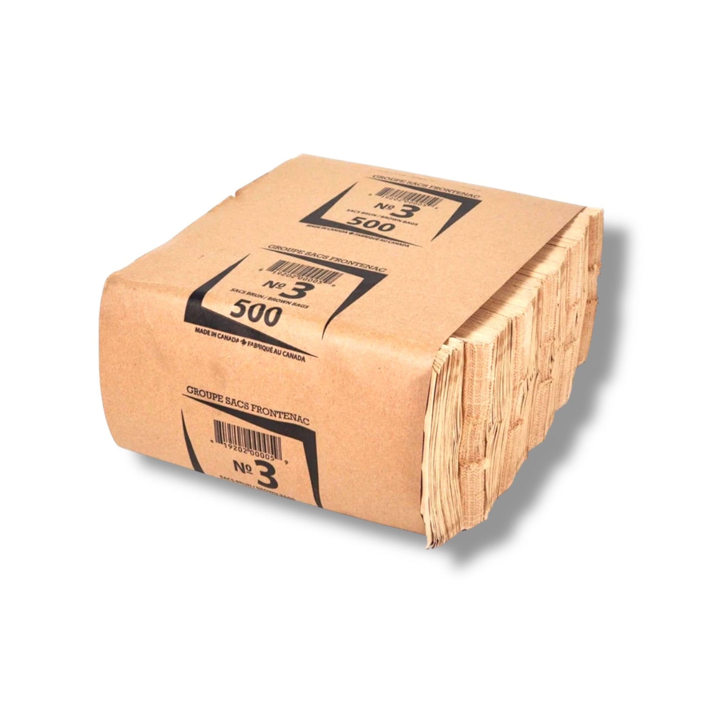 #3 Brown Paper Bags - Bundle of 500 ct.