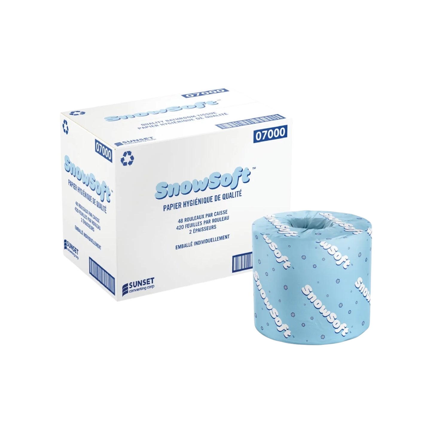 2 Ply Virgin Standard Toilet Paper - Laminated - 420 Sheets