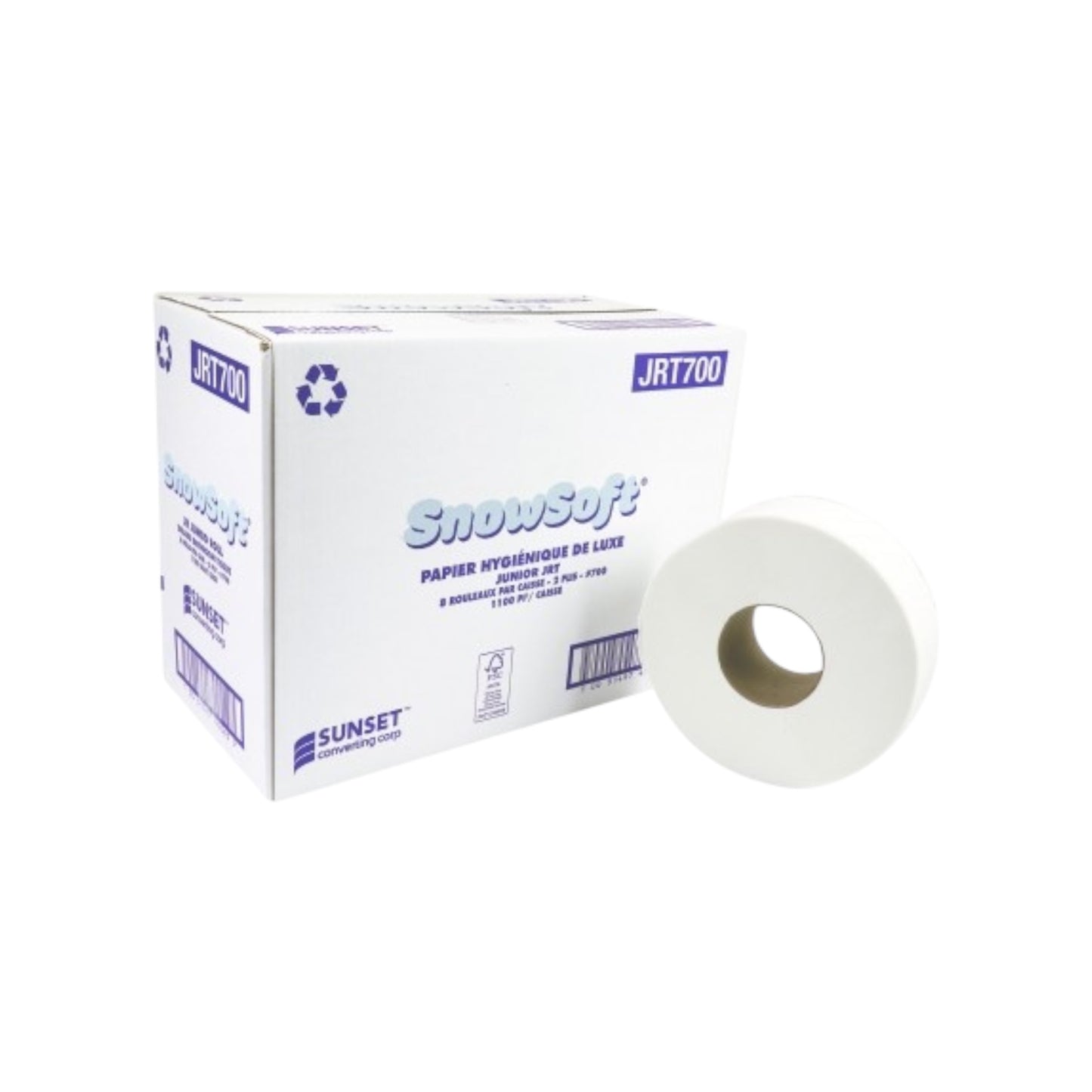 2 Ply Jumbo Bathroom Roll - 700’