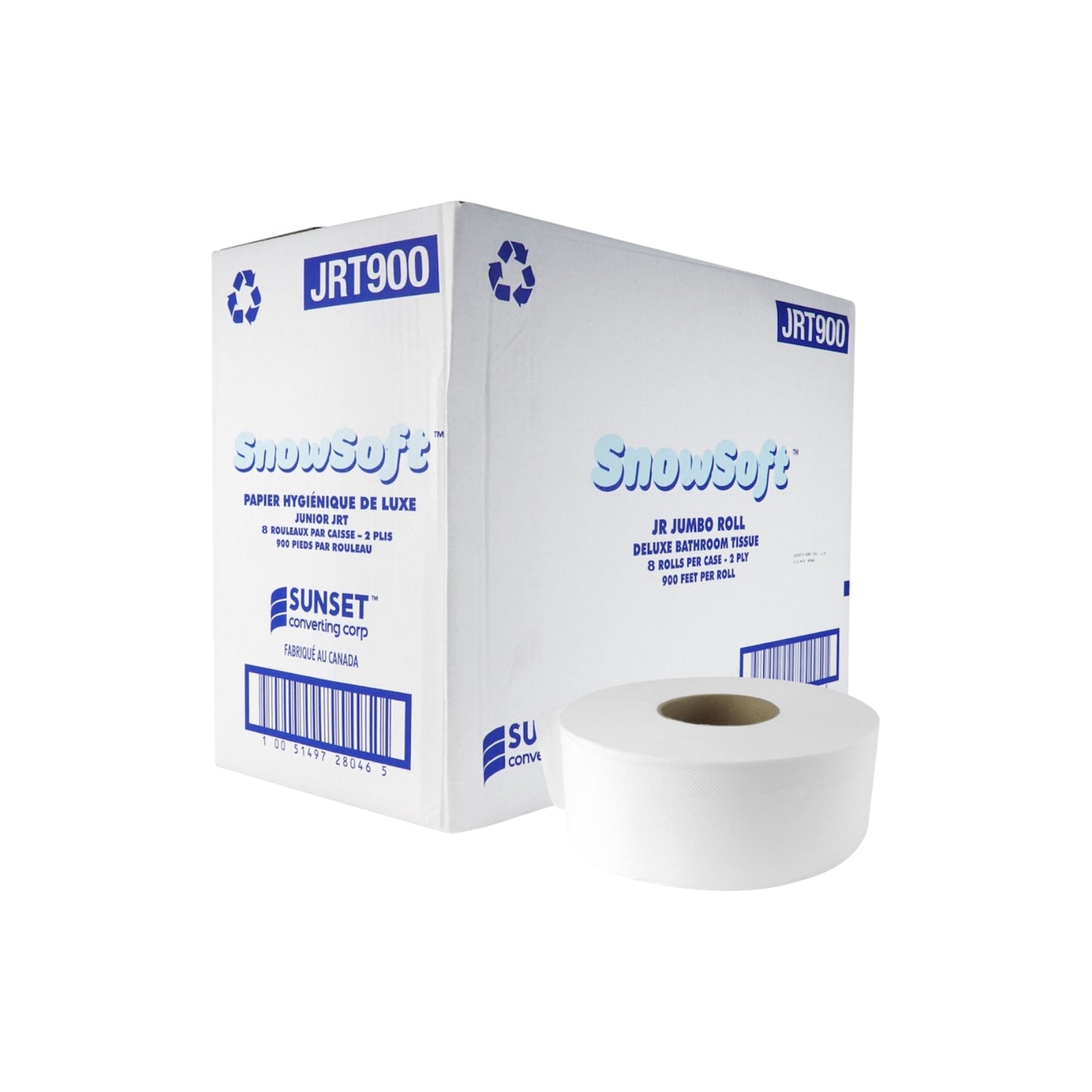 2 Ply Jumbo Bathroom Roll - 900’