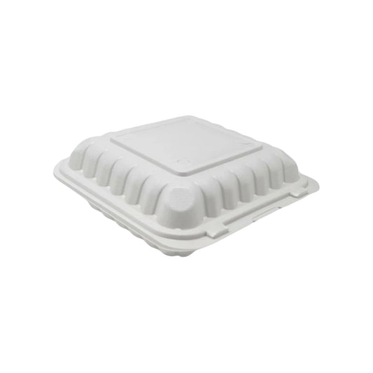MFPP Vented Clamshell Container - 8”x8”x3”