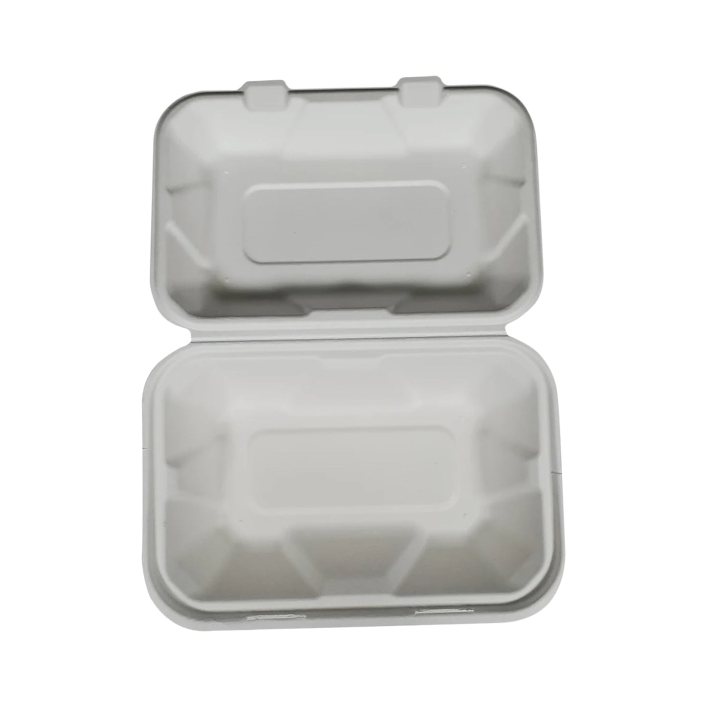 Bagasse Clamshell Container - 9”x6”