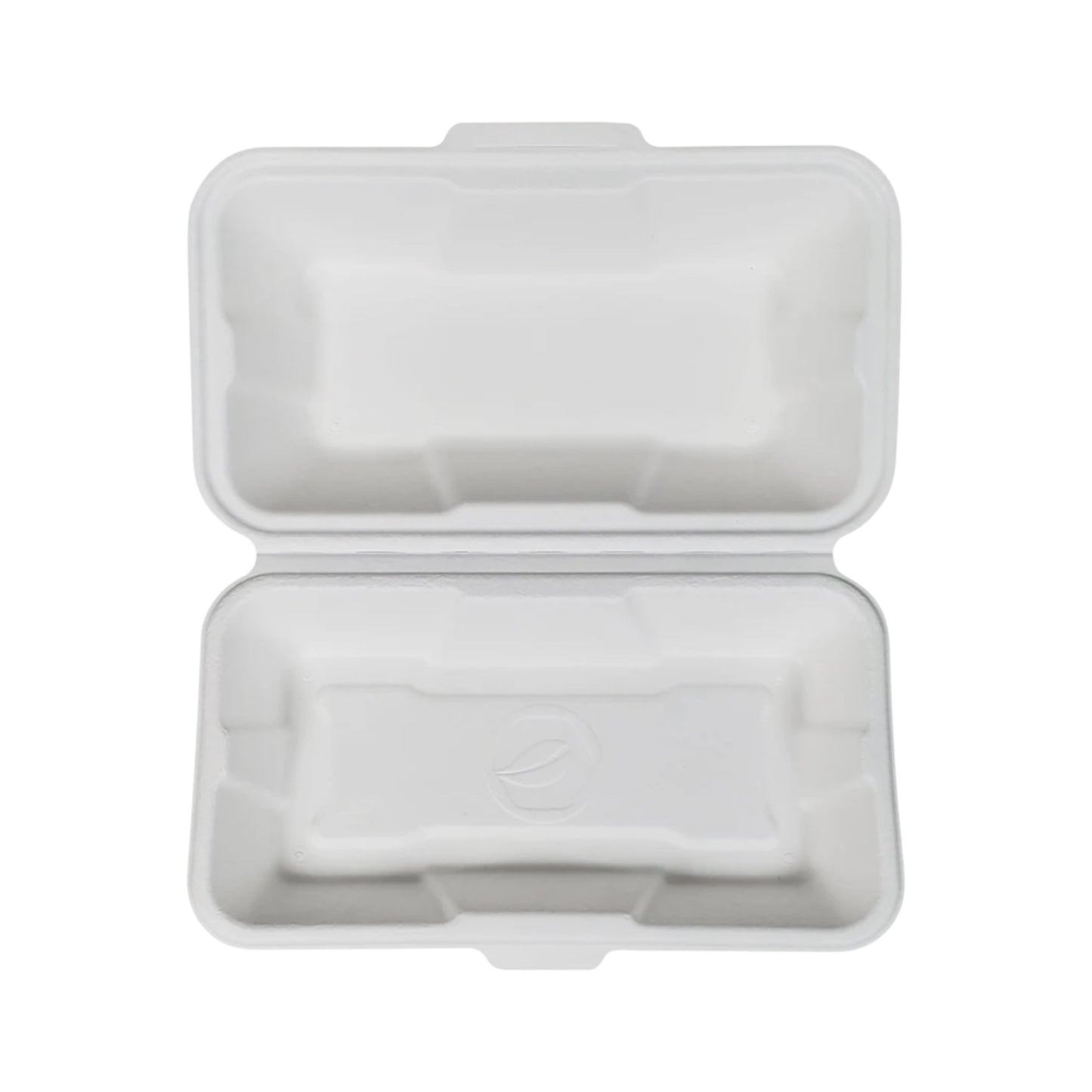 Hot Dog Bagasse Clamshell Container - 8.45”x4.75”