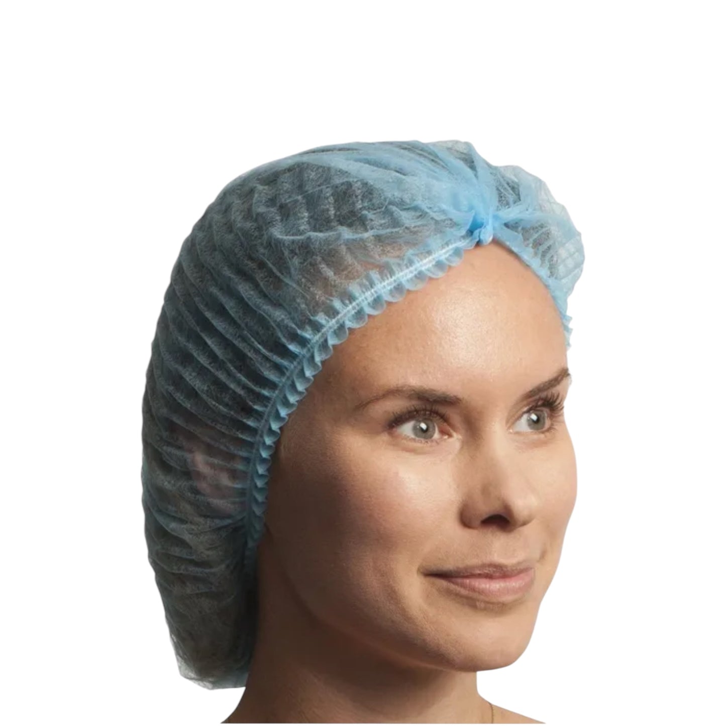 Blue Pleated Bouffant Caps - Case of 1,000