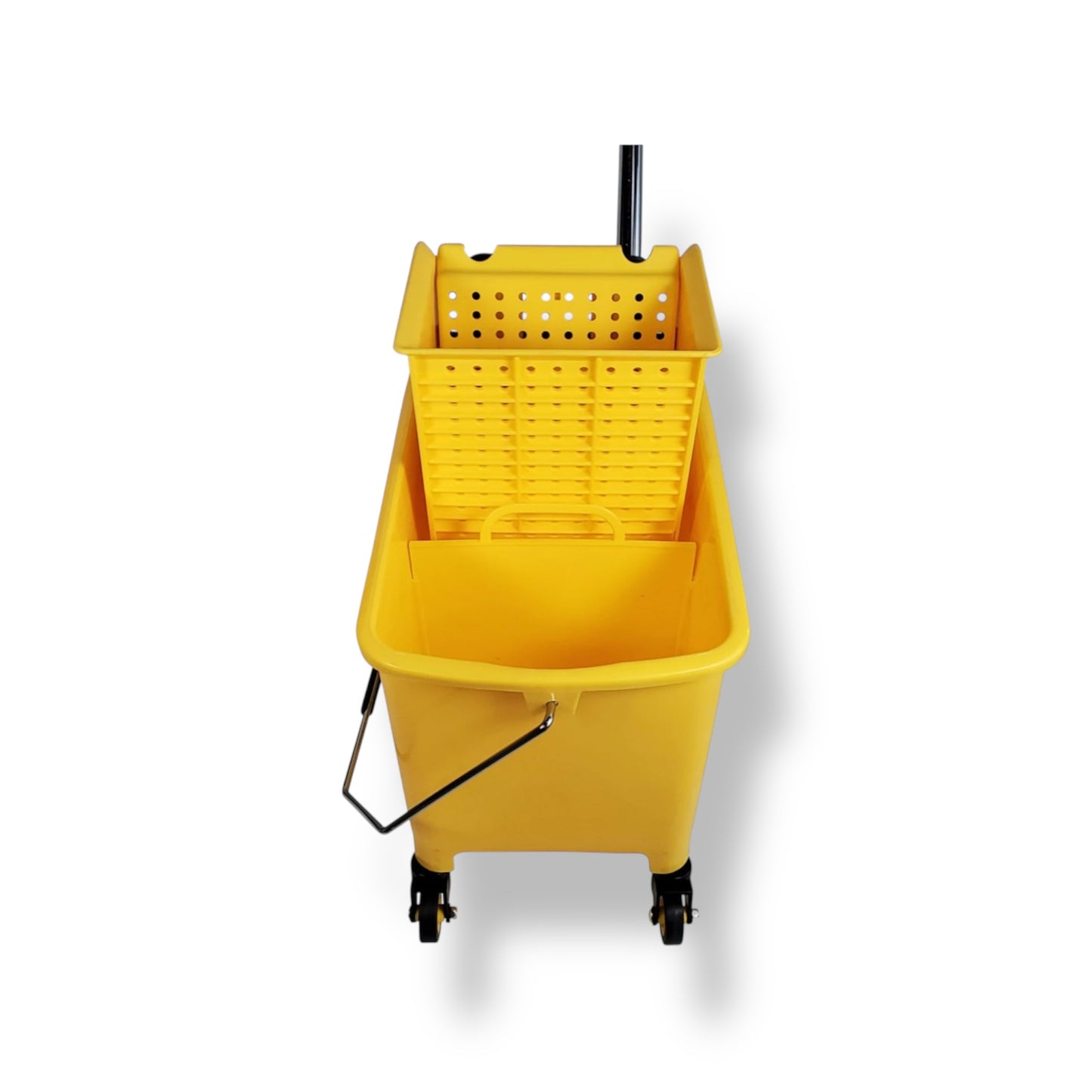 Yellow Mop Bucket With Down Press Wringer - 19 L