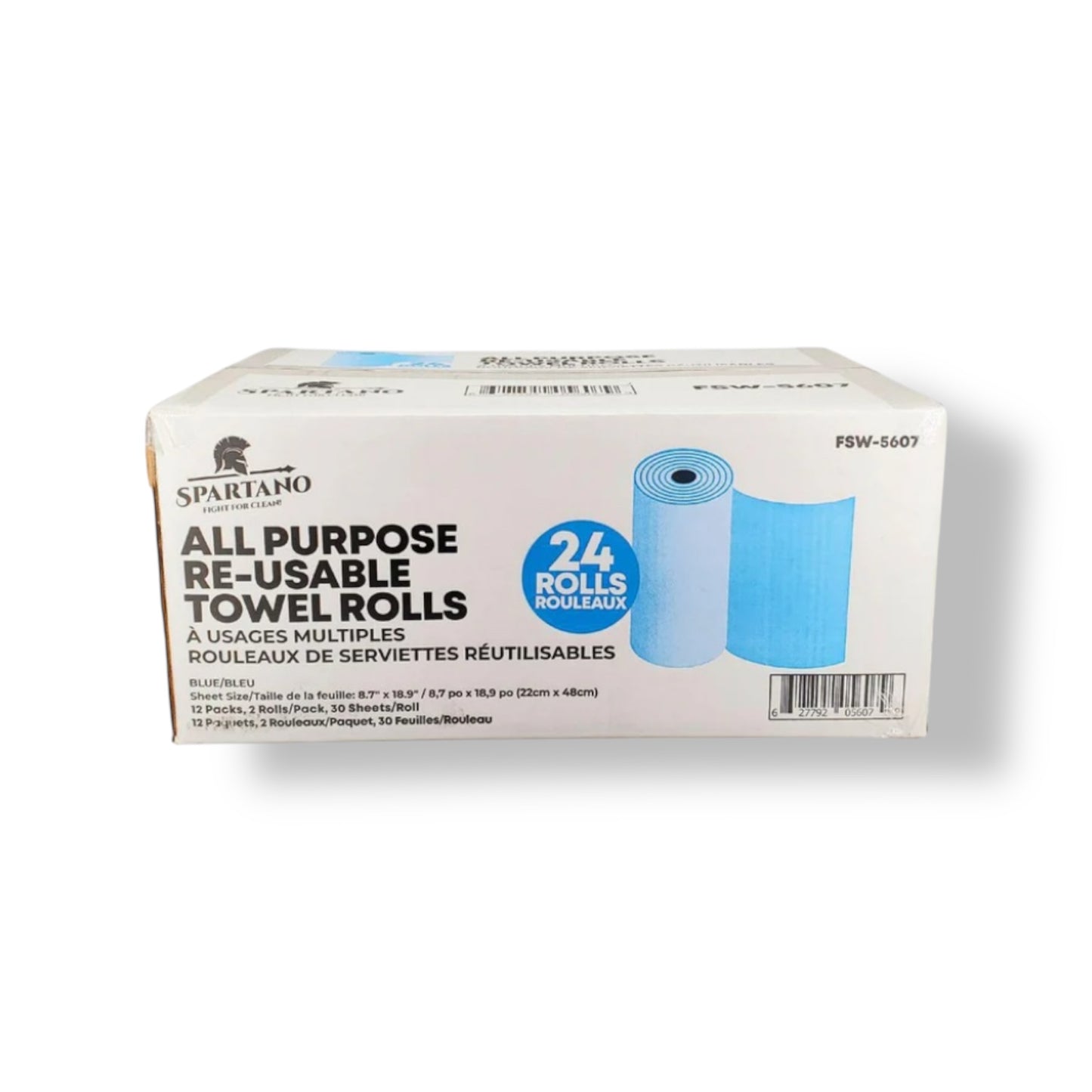 All Purpose Re-Usable Towel Roll - Case of 24 Rolls