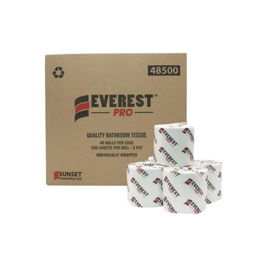 2 Ply Recycled Standard Toilet Paper - Laminated - 500 Sheets