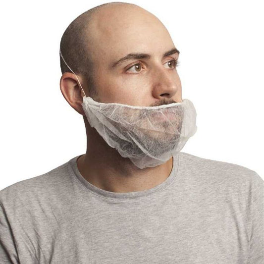 18” White Beard Covers - Case of 1,000