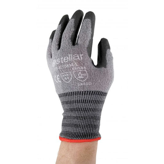 Black Polyurethane Coated Cut Level 4 Gloves - Case of 120 Pairs