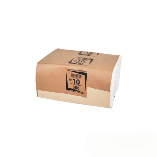 #10 White Paper Bags - Bundle of 500 ct.