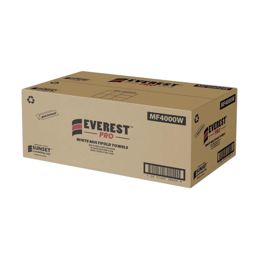 White Multifold Towels - 1 Ply Recycled Paper