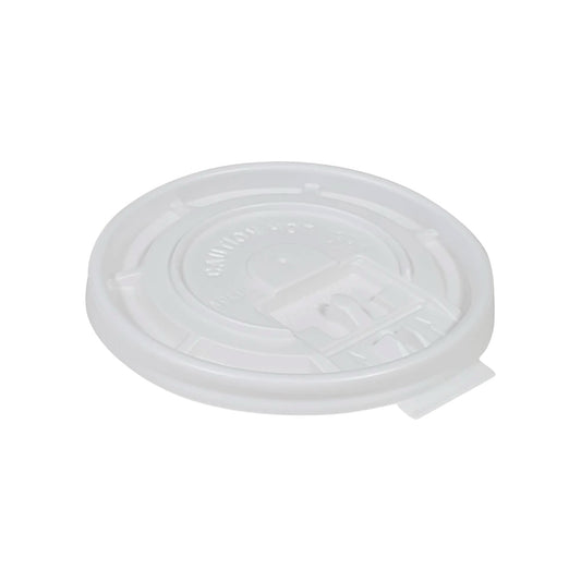 White Tear Back Lids for 10-24 oz. Hot Cups