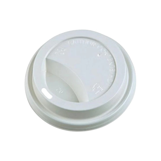 White Dome Sip Lids for 8 oz. Tall Hot Cups