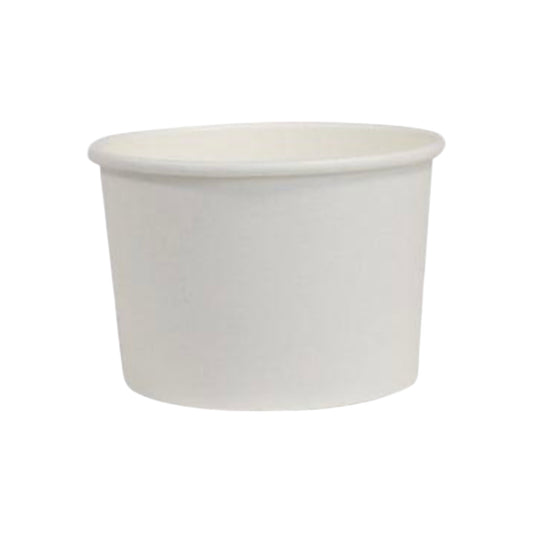 8 oz. White Paper Soup Container