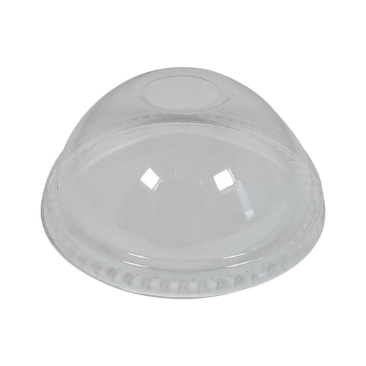 Dome Lids With Hole For 8-10 oz. PET Cups - 78mm