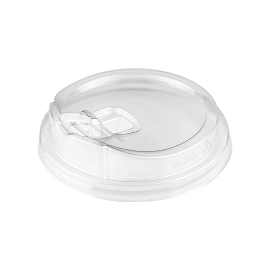 Strawless Sip Lids With Lock Back Cover For 16-24 oz. PET Cups - 98mm