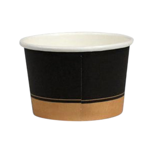 4 oz. Ebony Print Paper Soup Container