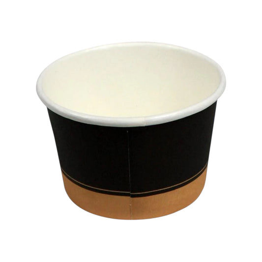4 oz. Ebony Print Paper Soup Container