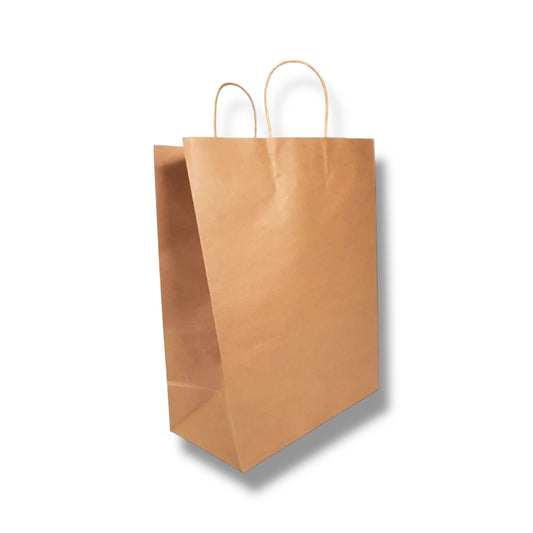 13x7x17” Twisted Handles Kraft Paper Bag - Case of 250 ct.