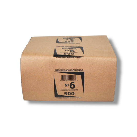#6 Brown Paper Bags - Bundle of 500 ct.