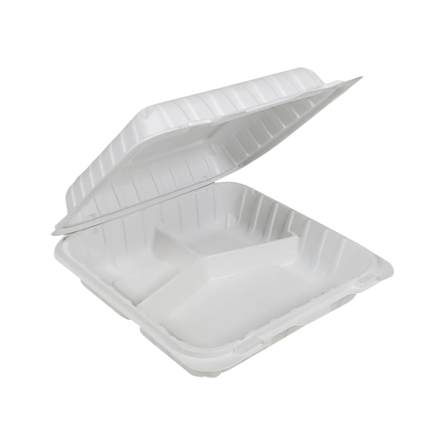MFPP Clamshell Container - 8”x8” - 3 Compartment