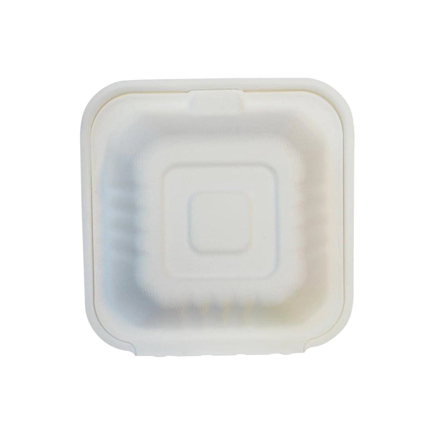 Bagasse Clamshell Container - 6”x6”