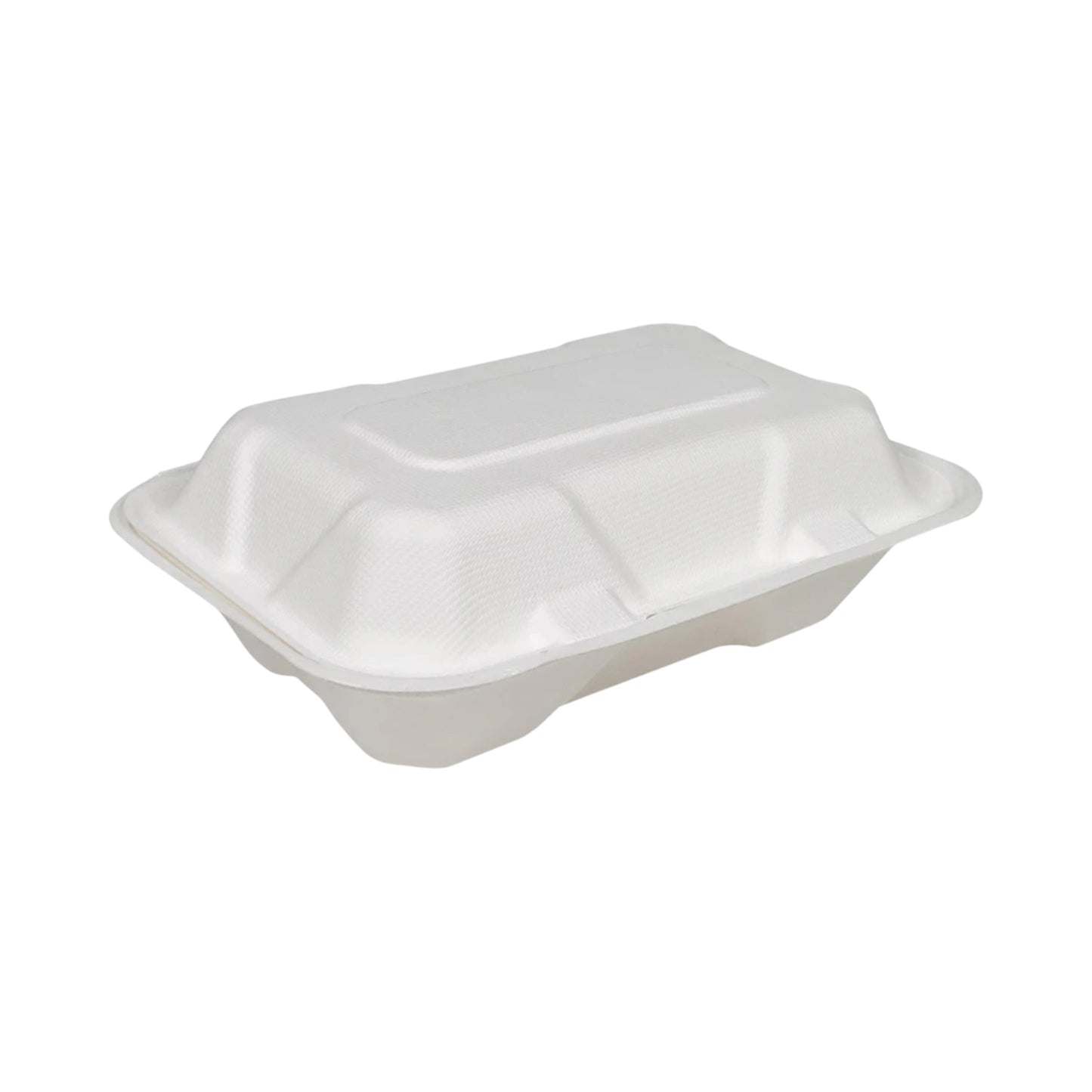 Bagasse Clamshell Container - 9”x6”