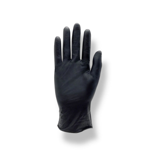 AdvanCare Black Nitrile Exam Gloves - Powder Free - Case of 10 Boxes of 100 Gloves